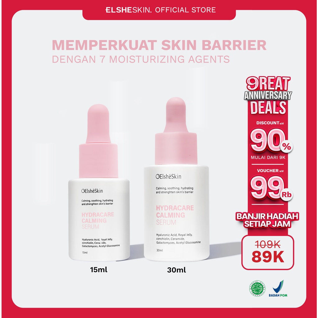 Jual [NEW FORMULA] ElsheSkin Hydracare Calming Serum - 15/30ml ...