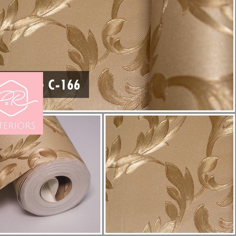 Jual Depan WALLPAPER DINDING VINYL DAUN DAUN BERTEKSTUR DAN TIMBUL ...