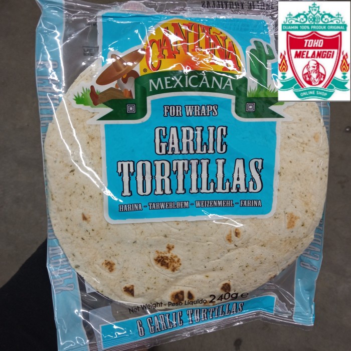 Jual Past Cantina Mexicana 6 Wrap Garlic Tortillas 240 Gr Kulit