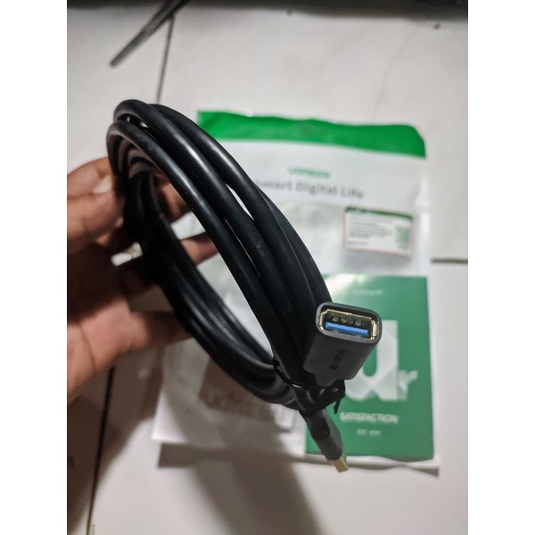 Jual Ugreen Kabel Extension Extender Usb Male To Famele Meter Shopee Indonesia