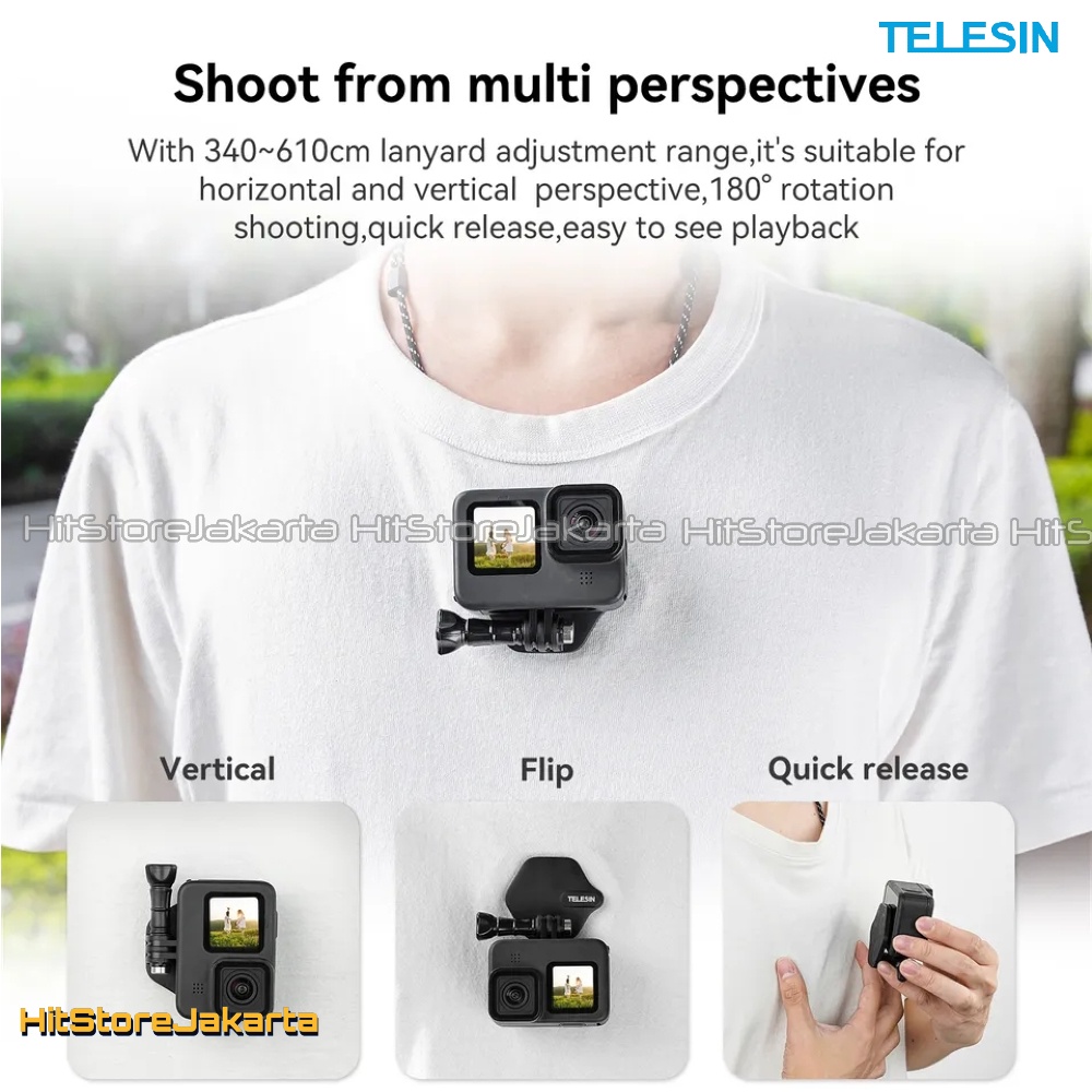 Jual Telesin Magnetic Snap Mount GoPro Insta360 Osmo Action Cam ...