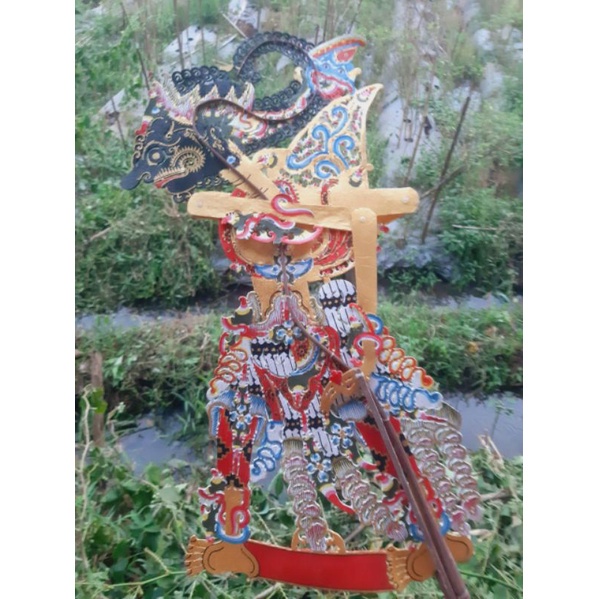 Jual Wayang Kulit Asli Gatotkaca Warna Emas By Pulau Merah Gallery