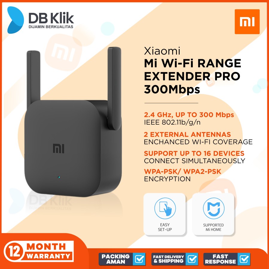 Jual Range Extender Xiaomi MI WiFi PRO 300Mbps (Wifi Range Extender MI