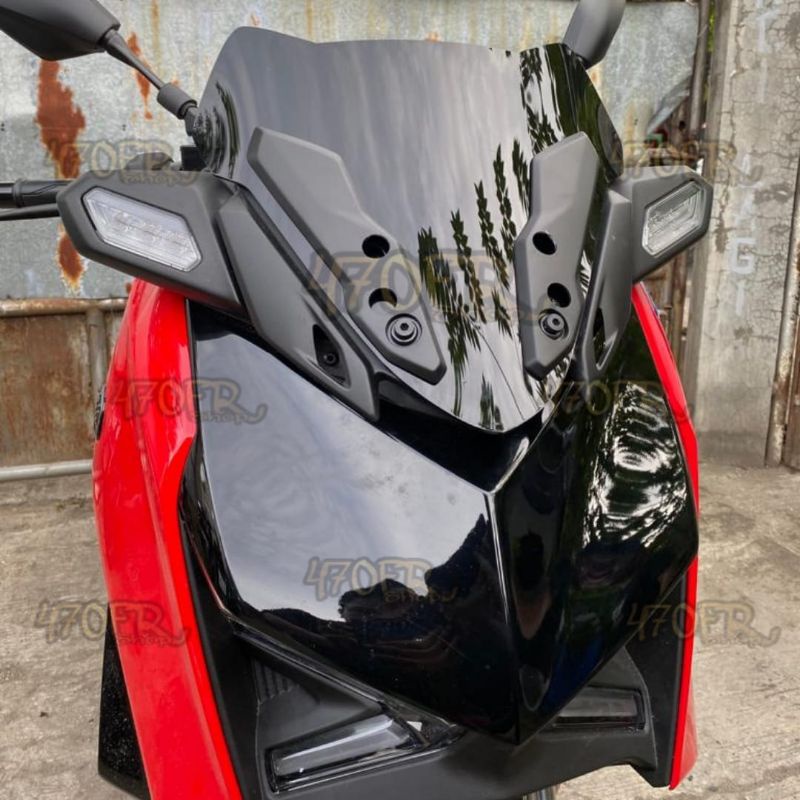 Jual WINDSHIELD XMAX NEW 2023 SPORTY V2. VISOR NEW XMAX CONNECTED 2023 ...