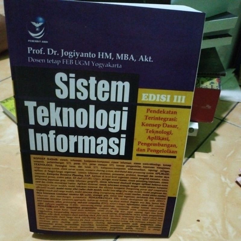 Jual Sistem Teknologi Informasi Prof Dr Jogiyanto Hm | Shopee Indonesia