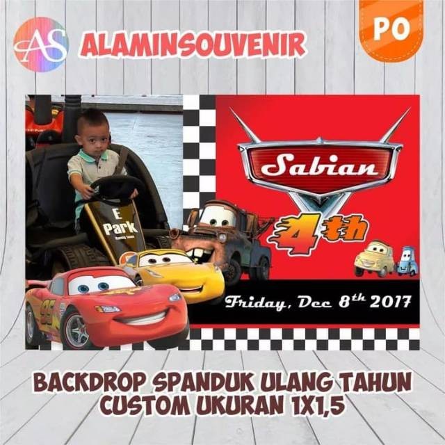 Jual Banner Spanduk Backdrop Ulang Tahun Ultah Ukuran 1x1,5 | Shopee ...