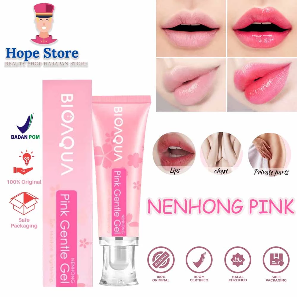 Hope Store - BPOM Bioaqua Nenhong Cream Pemerah Bibir Puting 30gr | AutoStock