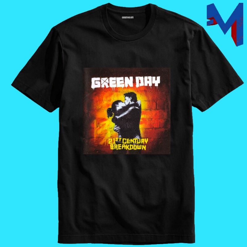 Baju Kaos Tshirt Pria Laki Cowok Dewasa Band Greenday Green day 21 Guns Cod  Oversize BBC Sessions Bullet in a Bible International Superhits! Warning