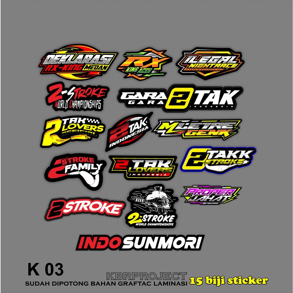 Jual Sticker 2 tak terbaru / sticker two stroke viral sudah potongan ...