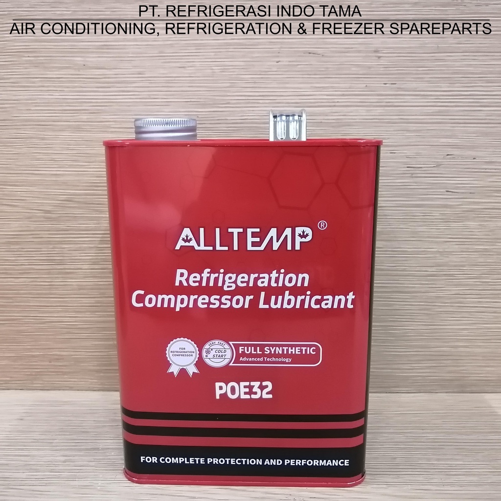 Jual Compressor Oil ALLTEMP POE 32 4L Freezer - Oli POE32 4 Liter ...