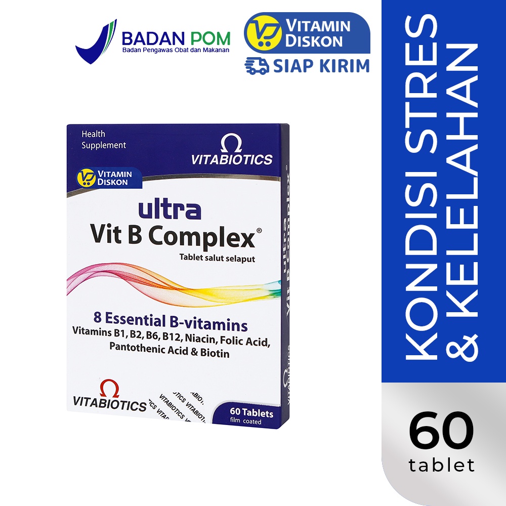 Jual VITABIOTICS ULTRA VITAMIN B COMPLEX 1 BOX ISI 60 UNTUK MEMELIHARA ...