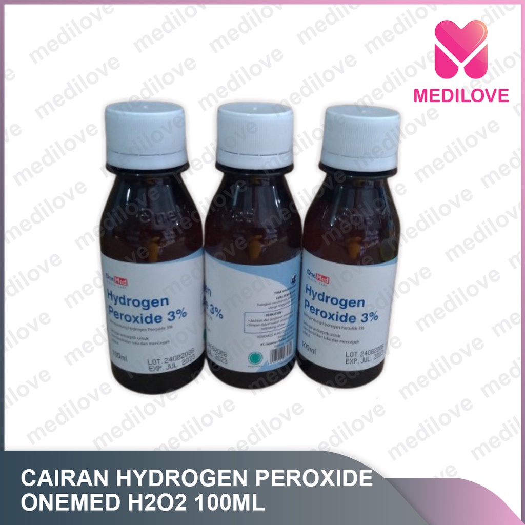 Jual Onemed H2o2 Hydrogen Peroxide 3 Cairan Pembersih Luka Isi 100 Ml