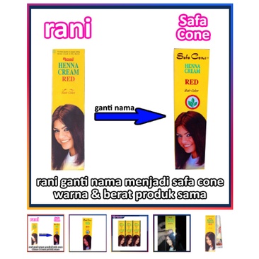 Jual pewarna rambut RANI HENNA COLOUR HAIR/Rani Henna Cream Red - Hair