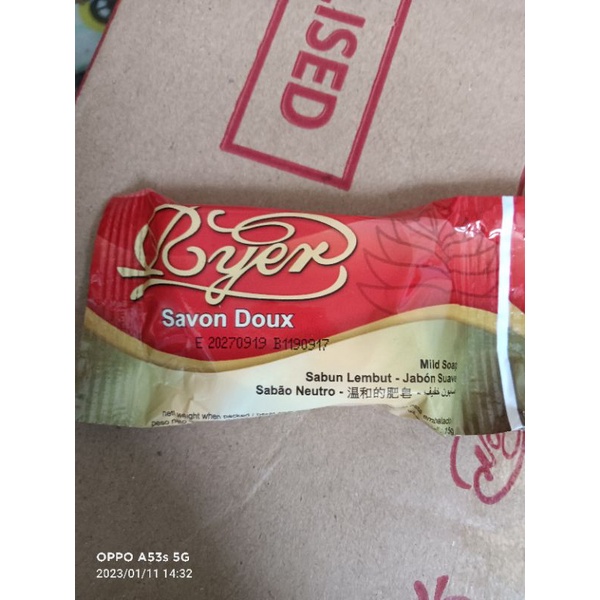 sabun ryer savon 15 gr ( isi 20 pcs )