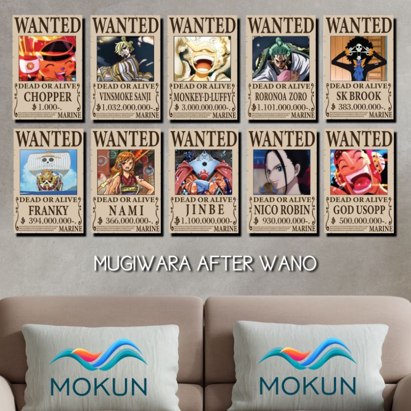 Jual MOKUN Wall Decor Hiasan Dinding Pajangan Poster Kayu Bounty Wanted ...