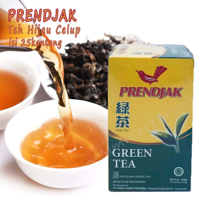 Jual Teh Prendjak Teh Celup Green Tea Amplop 25 S Shopee Indonesia 1856