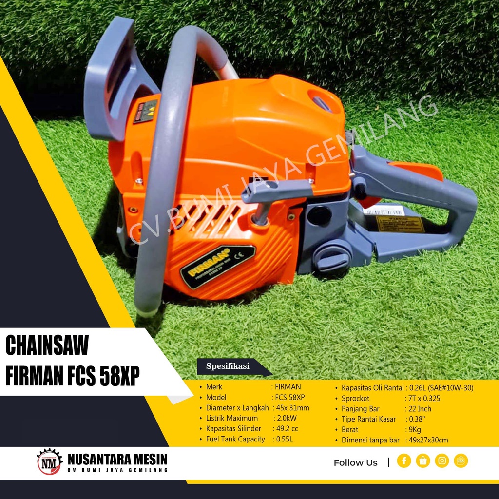 Jual Mesin Gergaji Kayu Chainsaw Firman Fcs Xp Inch Shopee Indonesia