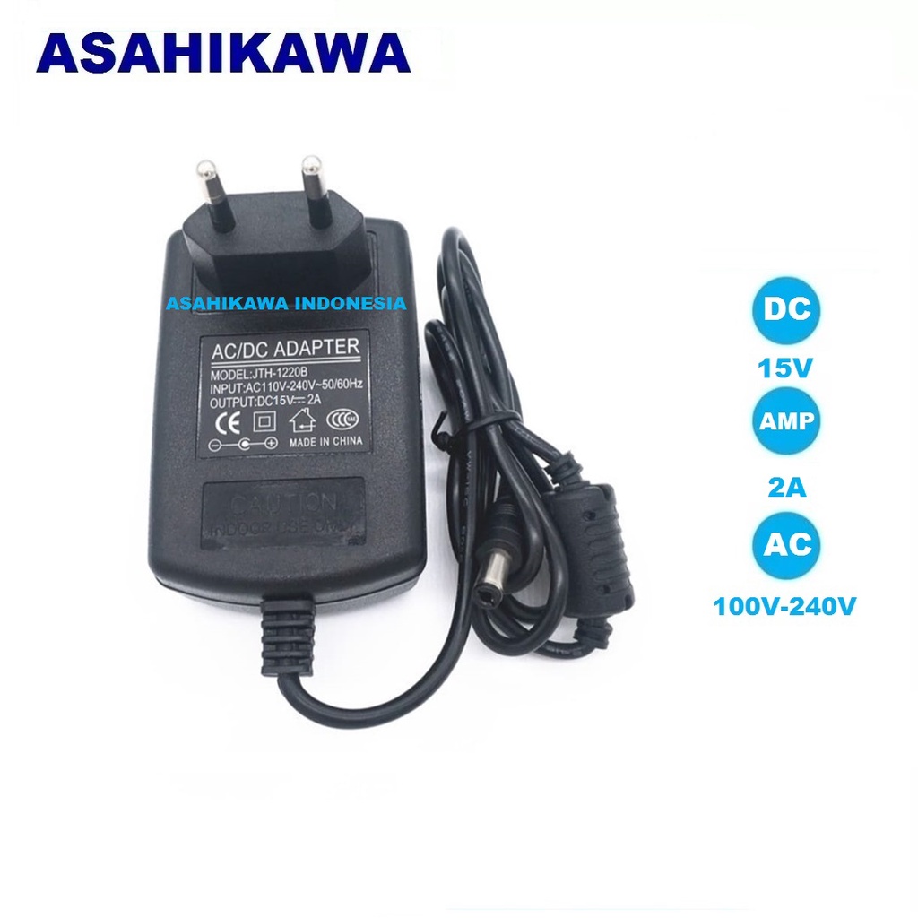 Kircuit 15V AC/DC Adapter Compatibel With Opolk MU021A150120 Polk Audio PolkAudio Speaker AV Power Supply DC15V 1200mA 15VDC 1.2A - 2A 15.0V 15 V 1.2 A Switching Power Cord Cable Charger Mains