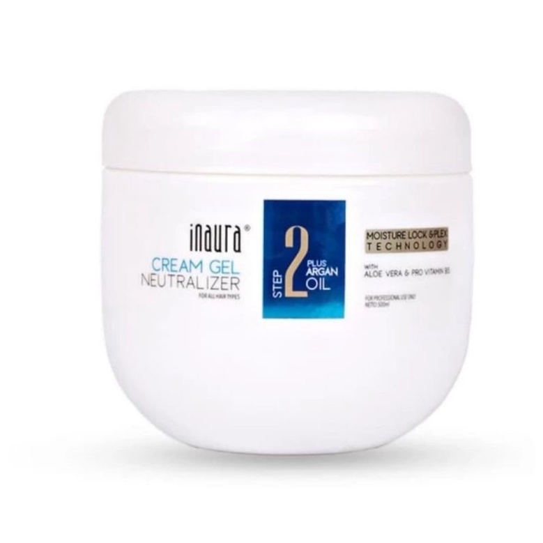 Jual Inaura Smoothing Cream Gel Neutralizer 1000 ml Step 2 Plus Argan ...