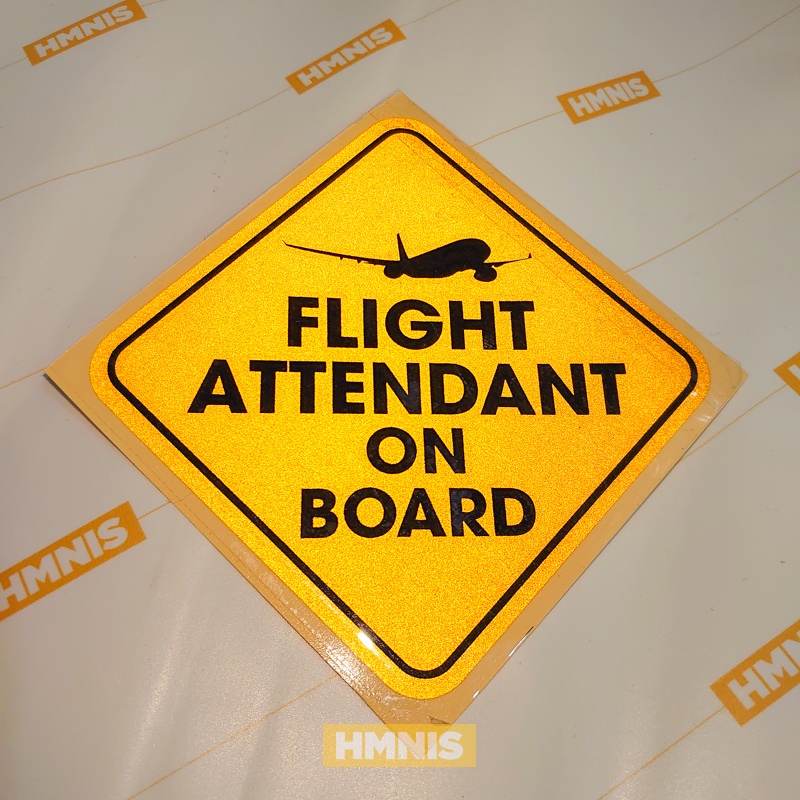 Jual Sticker Flight Attendant on Board, Baby Flight Attendant on Board ...