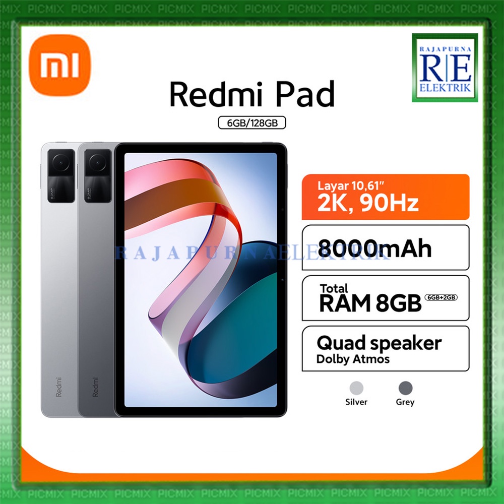Jual XIAOMI REDMI Pad 2022 Layar 2K 90Hz 8000mAh 6/128GB ORIGINAL RESMI ...