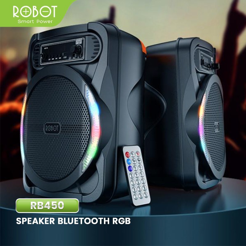 Jual Speaker ROBOT RB450 RGB RB 450 Bluetooth Karaoke Mix Remote ...