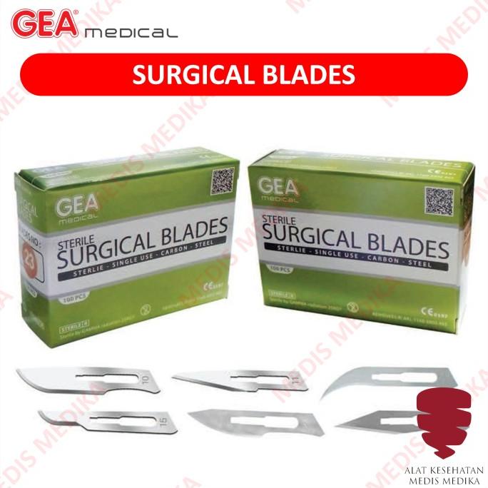 Jual Surgical Blades Gea Mata Pisau Bedah Operasi Sterile Knife Bisturi