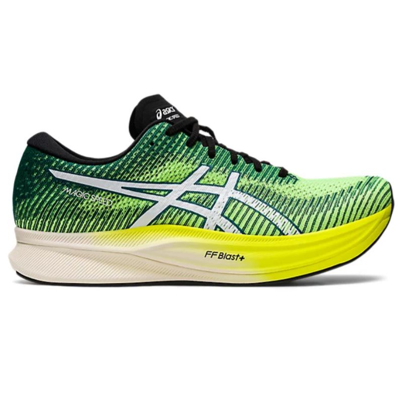 Jual Asics MAGIC SPEED 2 Mens Road Running Shoes Safety Yellow/White