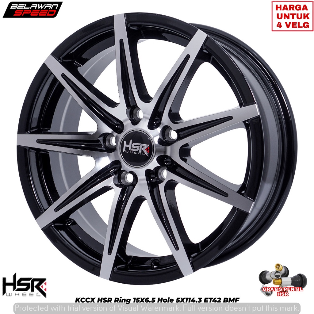 Jual VELG RACING HSR KCCX RING 15 UNTUK MOBIL ERTIGA INNOVA XPANDER ...