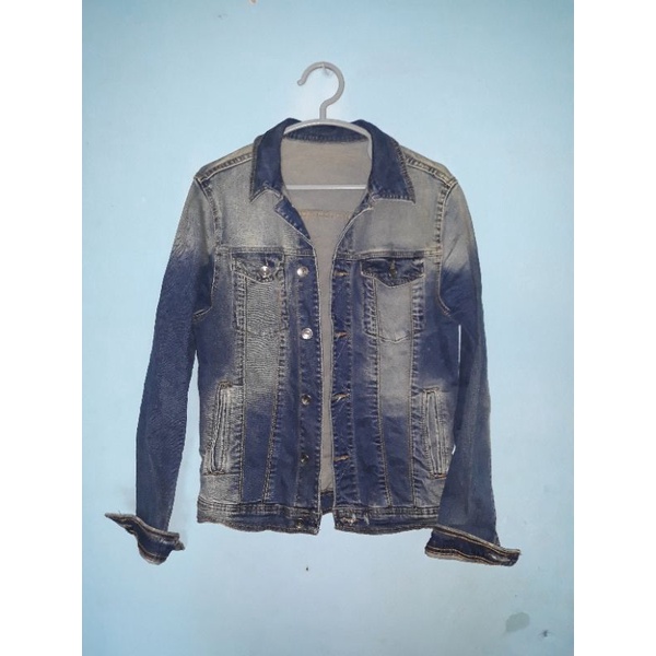 Jual JAKET DENIM BIKERS ZARAMAN JEANS ZARA MAN SIZE S Shopee Indonesia
