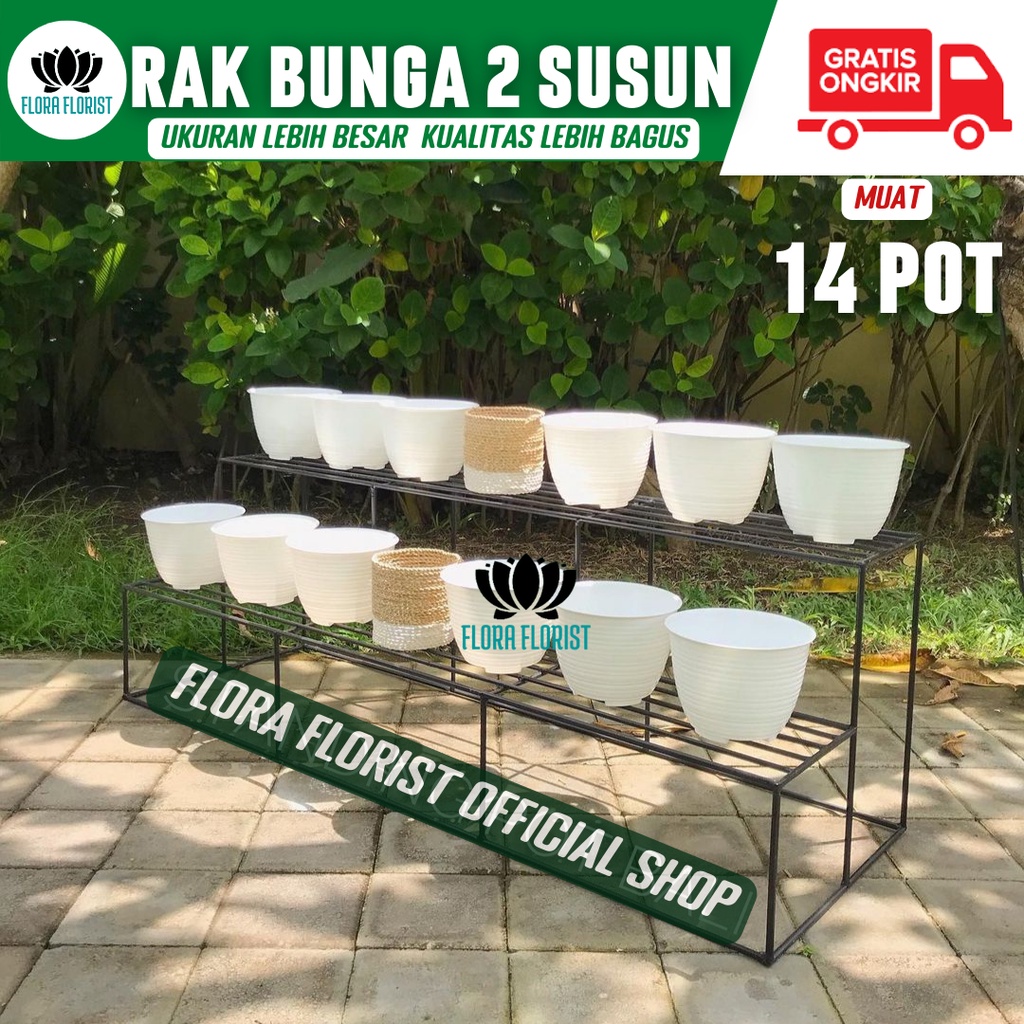 Jual Rak Bunga Susun Besi Tanaman Hias Taman Rak Bunga Besi Minimalis Shopee Indonesia