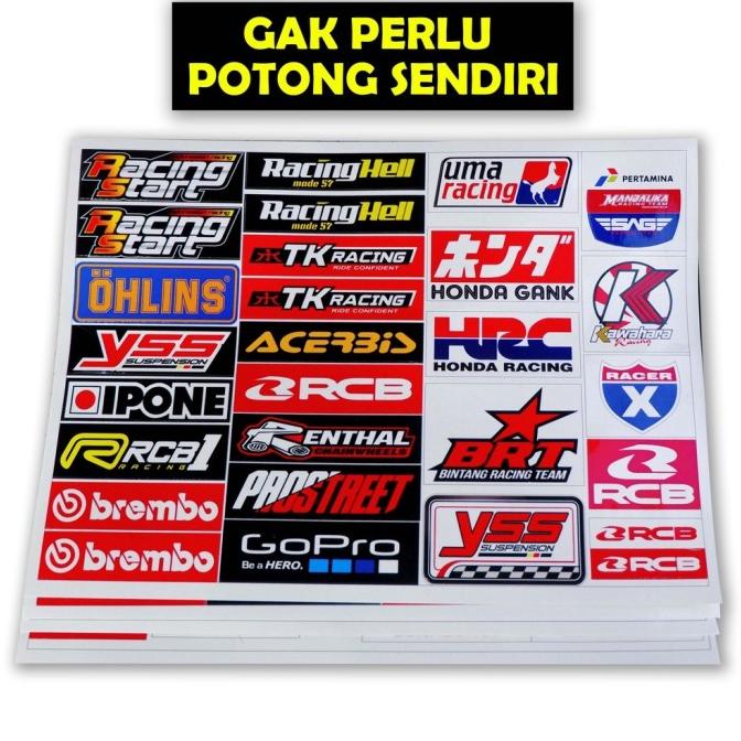 Jual Stiker Motor, Sticker Motor, Stiker Motor Keren, Stiker Racing