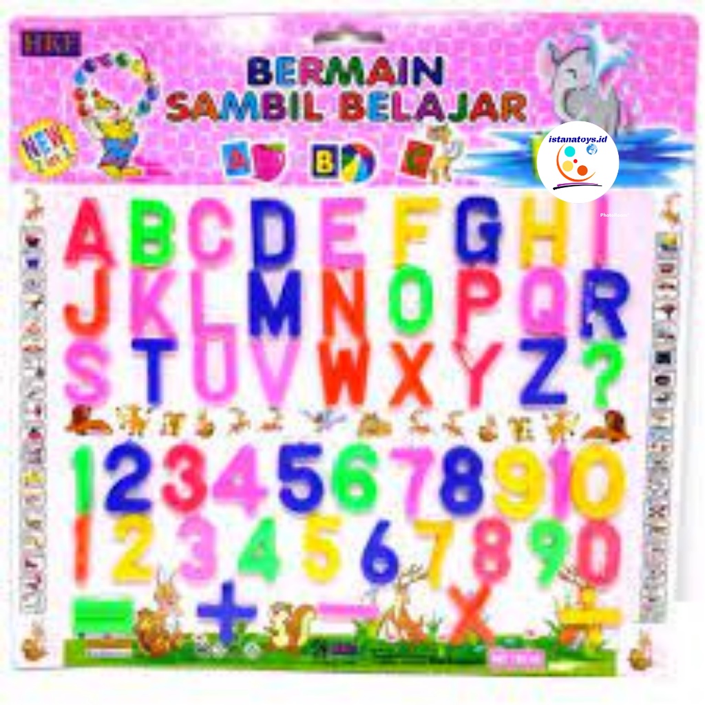 Jual ID Mainan Huruf Angka 2 in 1 Bermain Sambil Belajar ABC-138-HA ...