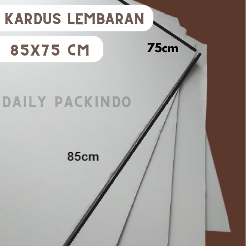 Jual Lembaran Kardus/Dus/CardBoard/Papper/Corrugated/Sheet White Kraft ...