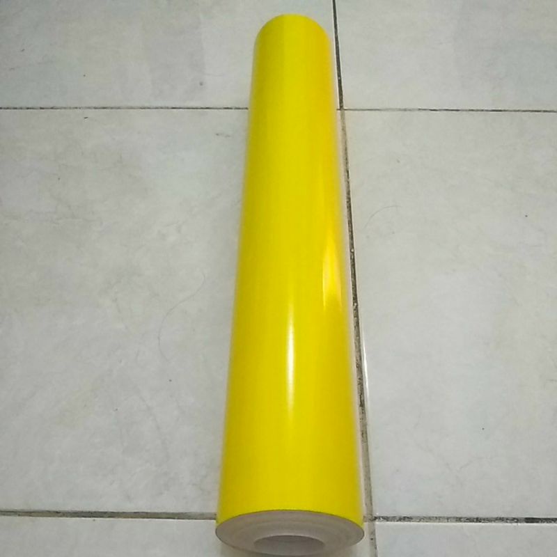 Jual Stiker Skotlet warna kuning lemon glossy ,,lebar atau tinggi ...