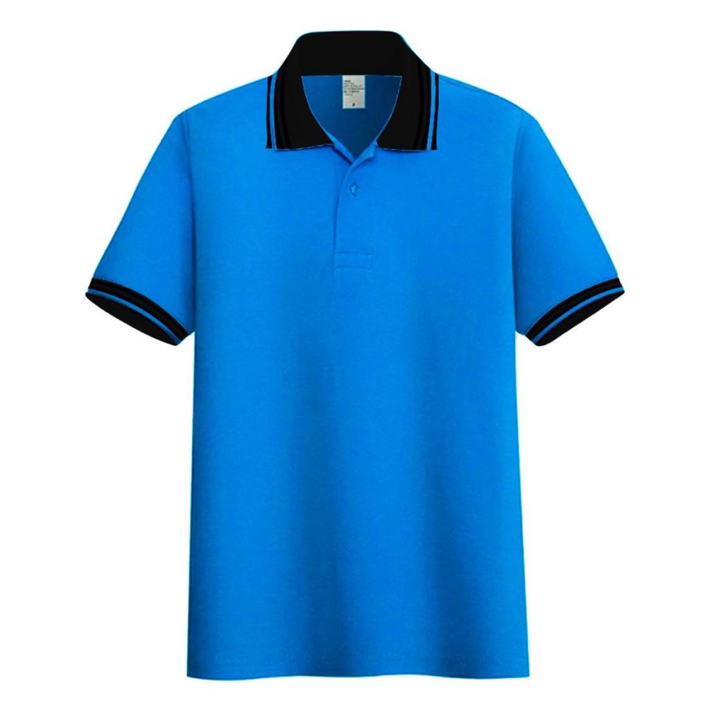 Jual Liso Wear Kaos Polo Shirt Polos Navy Blue Kerah Kombinasi Kaos Seragam Kerah Pria