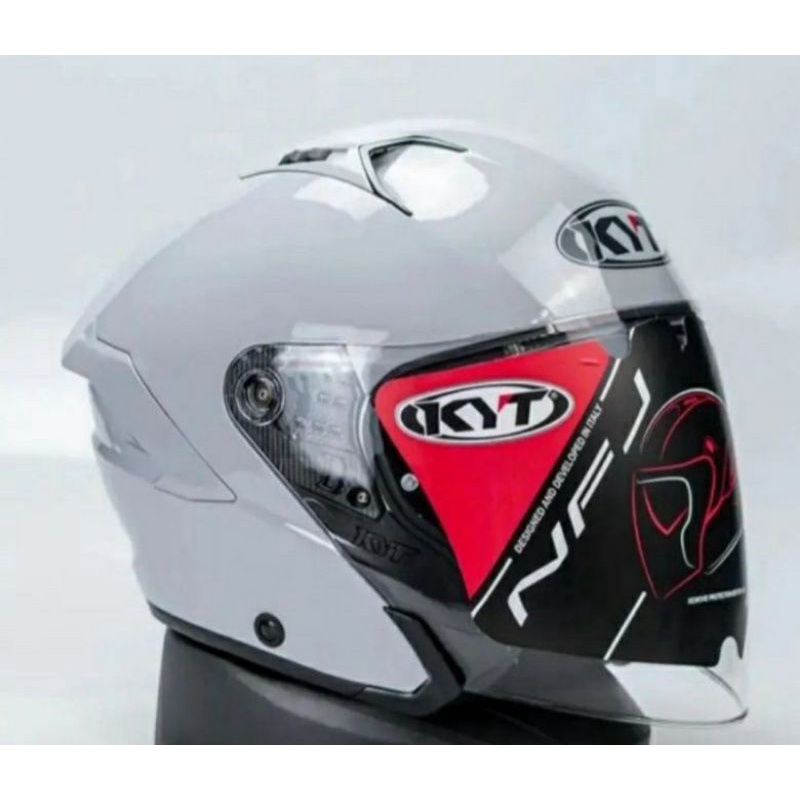 Jual Helm kyt nfj asphalty grey solid Shopee Indonesia