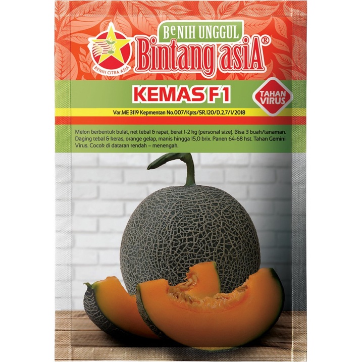 Jual Benih Melon Kemas 20 Gram Cap Bintang Asia Pt Benih Citra Asia