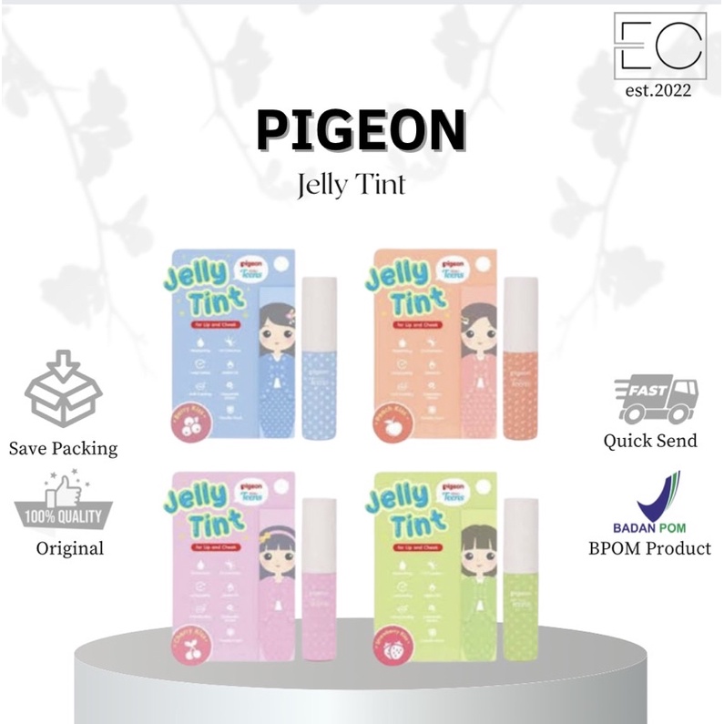 Jual PIGEON Teens Jelly Tint Lip Tint BPOM STAWBERRY KISS Shopee Indonesia