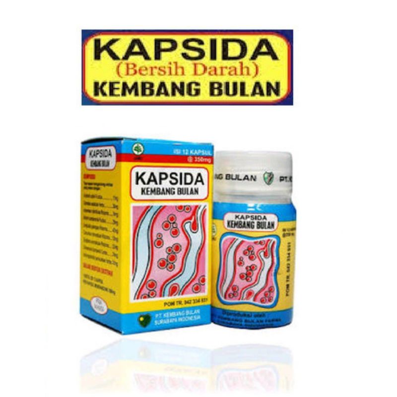 Jual Kapsida Bersih Darah Kembang Bulan 12 Kapsul Shopee Indonesia