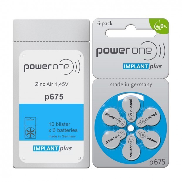 Jual PowerOne P675 Baterai Alat Bantu Dengar 1 Box Isi 10 Card Ori ...