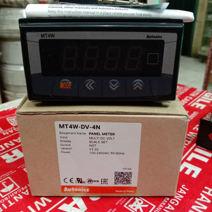 Jual Indikator Panel Meter Autonics Mt4W-Dv-4N | Shopee Indonesia