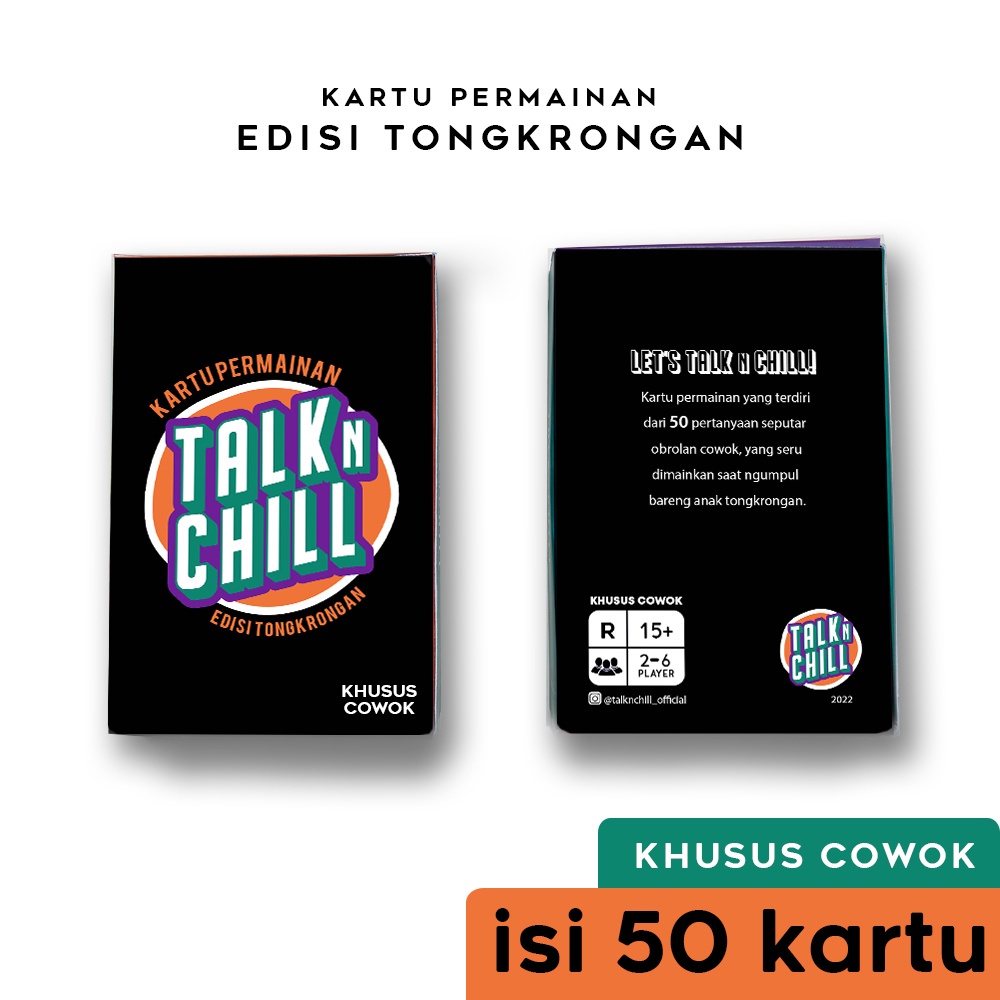 Jual Kartu Permainan Seperti Truth or Dare/Kartu Permainan Edisi Tongkrongan/Kartu Pertanyaan