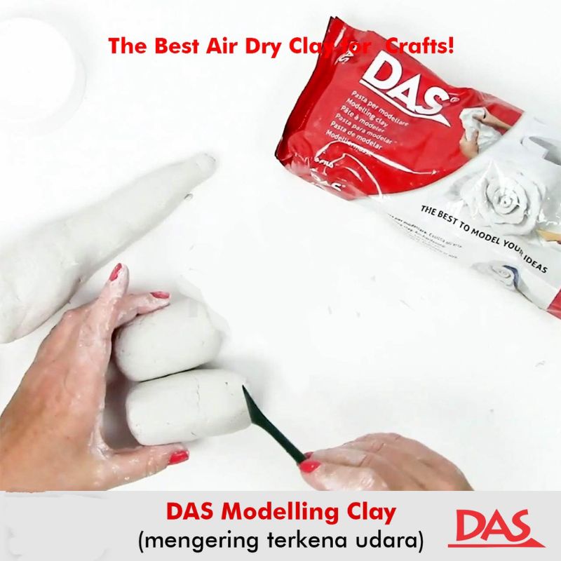 Jual DAS Modelling Clay Tanah Liat Air Dry Kerajinan Sculpting Pottery ...