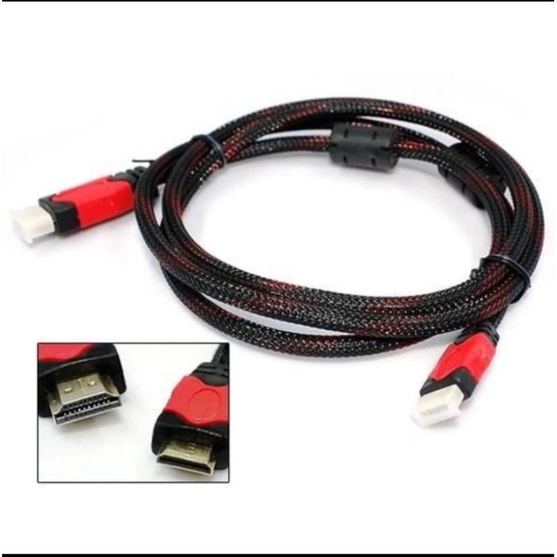 Jual Kabel HDMI To HDMI 1,5 Meter / HDMI Jaring | Shopee Indonesia