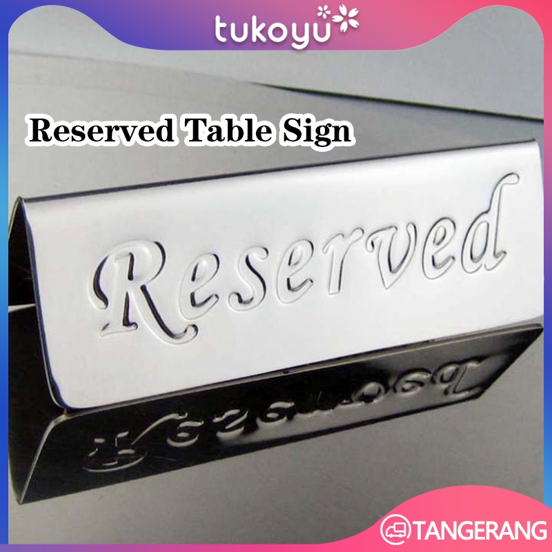 Jual Reserved Sign/Papan Meja Reserved/Plat Reserved/Reserve Table Tag ...