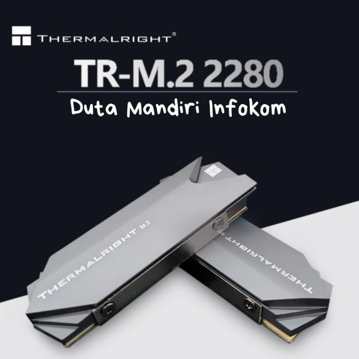 Thermalright M.2 SSD Kühlkörper – Für 2280 SSDs, Aluminium, Beidseitig – Inkl. Wärmeleitpad, Grau