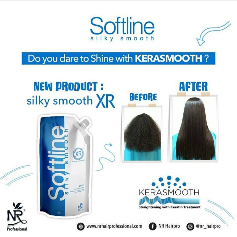 Jual NR Keratin Softline Silky Smooth 500ml | Shopee Indonesia
