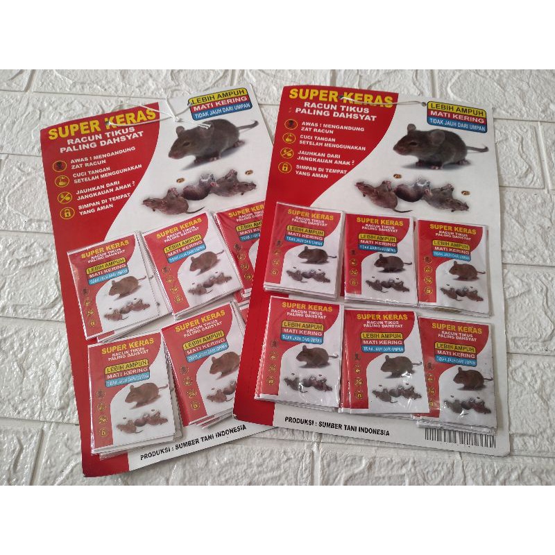 Jual (24pcs) Racun tikus paling dahsyat super keras / pembasmi hama ...