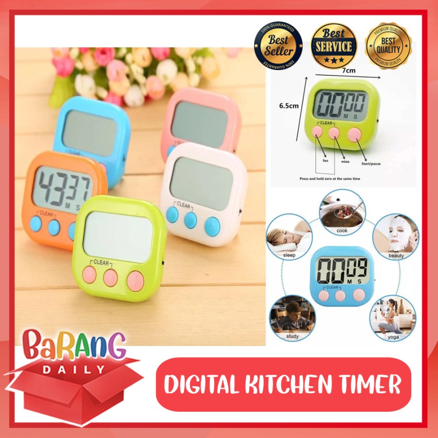 Jual DIGITAL KITCHEN TIMER MASAK MAGNET JAM ALARM STOPWATCH DAPUR CLOCK ...